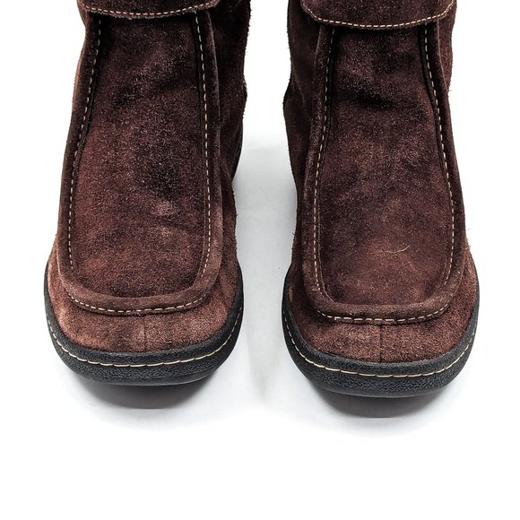 Timberland Women Winnicut Dark Brown Leather Faux Fur Lined Winter Boots size 8 - Picture 12 of 12